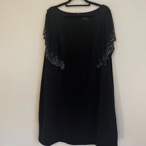 JESSICA HOWARD Womens Stretch Rhinestone Zippered Sheer Slitted  Women's 22